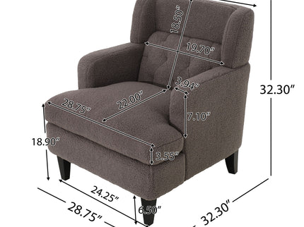 Upholstered Accent Chair Tufted Armchair For Living Room And Bedroom