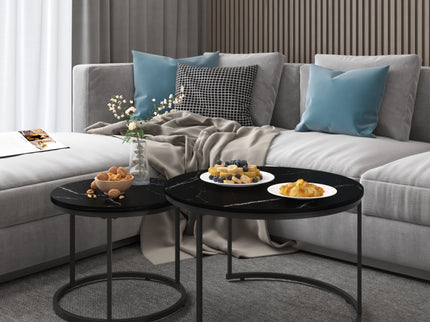 Round Nesting Coffee Table (Set of 2)