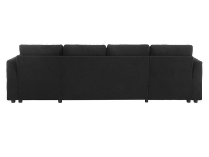 U-Shaped Sectional Sofa Bed With Storage And USB Ports
