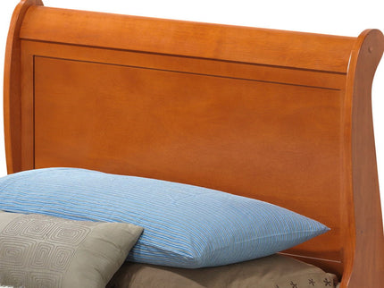 Louis Phillipe - Panel Sleigh Bed