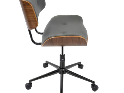 Lombardi - Mid Century Modern Adjustable Office Chair With Swivel