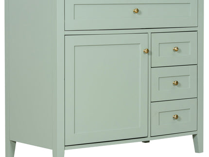 Bathroom Vanity With Sink, Cabinet With 3 Drawers And Adjustable Shelf