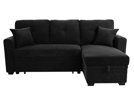 Sleeper Sectional With Pull Out Bed, Reversible Chaise