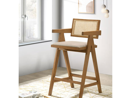 Remy - Bar Chair (Set of 2) With Upholstery - Walnut