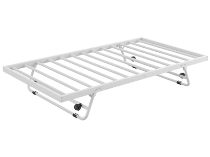 Industrial Metal Daybed With Adjustable Pop Up Trundle And LED Strip