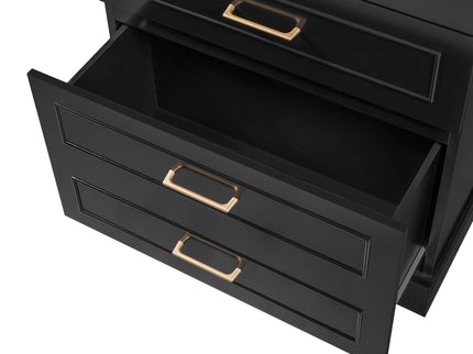 Freestanding Bathroom Cabinet With 3 Drawers, Adjustable Shelf, Soft Close Doors