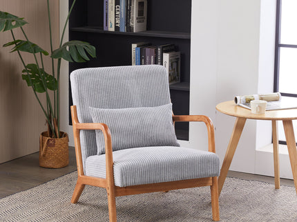 Accent Arm Chair With Pillow Upholstered