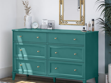 Monticello - 6 Drawer Dresser - Green