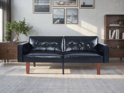 3 Position Split Back Futon Sofa Bed For Living Room