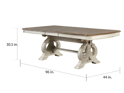 Rustic Dining Set With Table And Upholstered Chairs