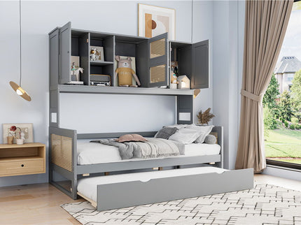 Daybed And All In One Cabinet And Shelf