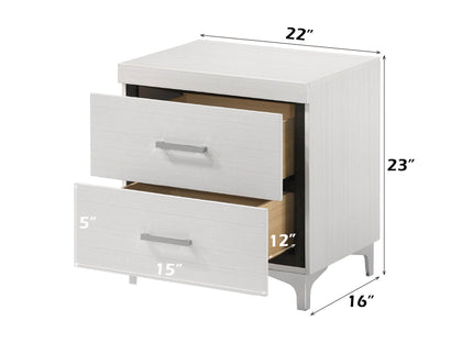 Casilda - Nightstand With Dovetail Drawers - White