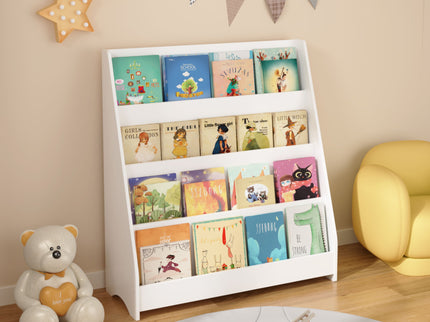 4 Tier Bookshelf, Toddler Book Display Shelves