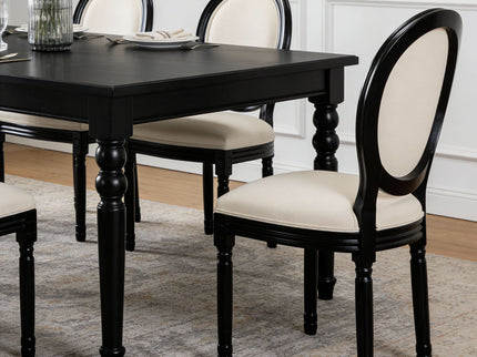 Upholstered & Round Back Dining Chairs (Set of 2)