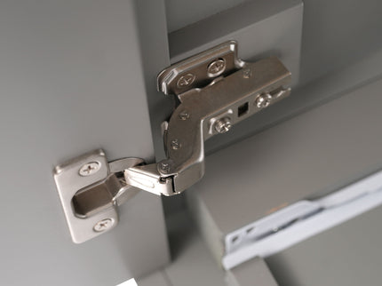 Modern Bathroom Vanity With Ceramic Sink, Solid Frame And Storage Solutions