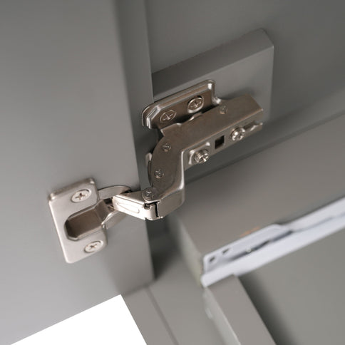 Modern Bathroom Vanity With Ceramic Sink, Solid Frame And Storage Solutions