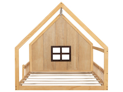 House Bed With Window And Fence
