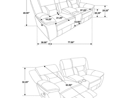 Brazelton - Pillow Top Arm Motion Living Room Set