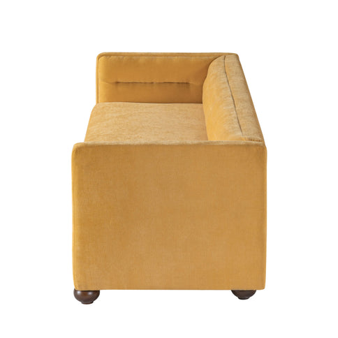3 Seater Sofa Upholstery With Square Arms, Living Room Couch