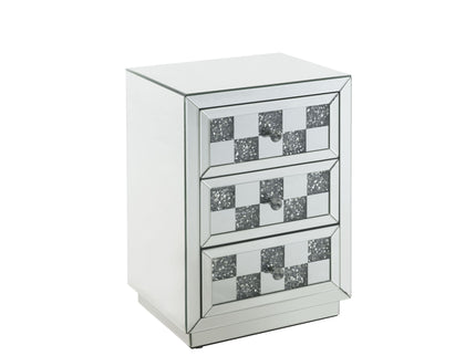 Noralie - Accent Table - Silver - Glass