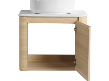 Mounted Bathroom Vanity With Art Sink & 2 Soft Close Doors