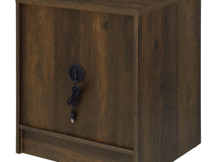 Geary - 2 Drawer Nightstand With LED Lights And USB Charging Ports