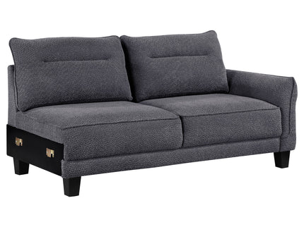Verona - Loose Back Sectional Sofa - Gray