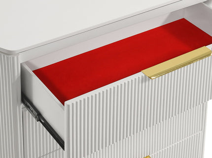 Giovanni - 5 Drawer Chest - White