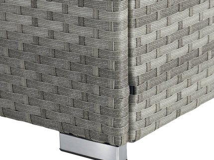 Outdoor Sofa Pe Rattan Furniture Deck Chair - Gray