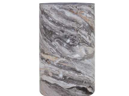 Simple Marble Textured Cylindrical Coffee Table Material - Gray