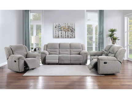 Sebring - Reclining Sofa With Manual Recline - Gray