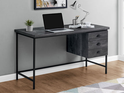 Computer Desk For Home Office, Laptop, 3 Storage Drawers, Contemporary & Moder