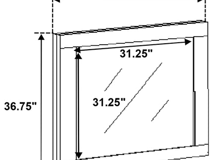 4 Piece Queen Bedroom Set With Built In Storage And Mirror - Oak