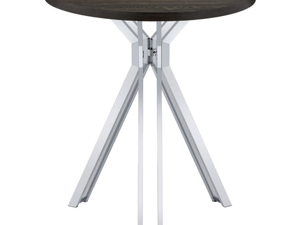Edgerton - Round Height Bistro Bar Table - Dark Oak