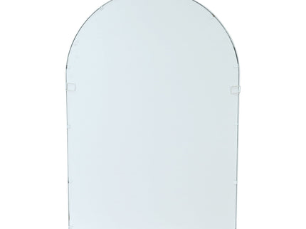 Handmade Arched Mirror, Windows Design For Entryway - White