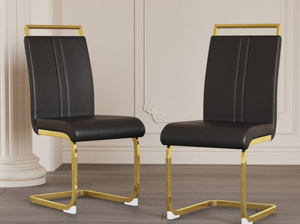 Side Dining Room Chair, Padded Seat High Back