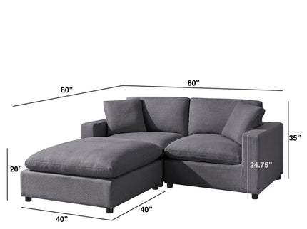 Cassandra - Sofa With Ottoman