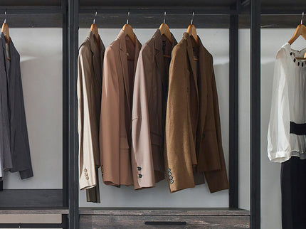 Monica - Modular Design Walk-In Closet System - Rustic