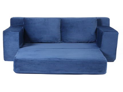 Comfortable Deep Seat Loveseat Sofa Bed, Reversible Cushion With Pillows
