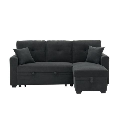 Sleeper Sectional With Pull Out Bed, Reversible Chaise