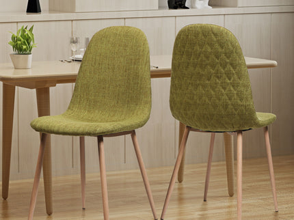 Elegant Dining Chair Set With Fabric