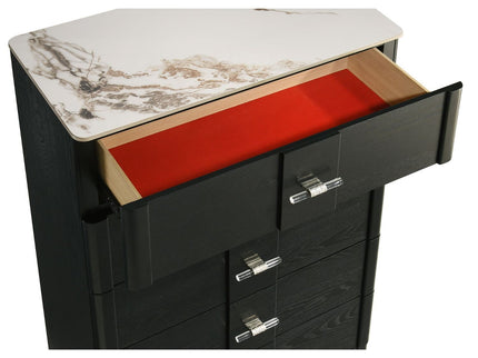 Opel - 5 Drawer Chest - Black