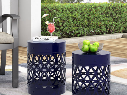 Delight - Powder Coated Iron End Table (Set of 2)