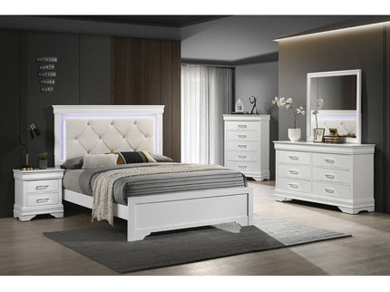 Chest, 5 Drawer Storage Furniture - White