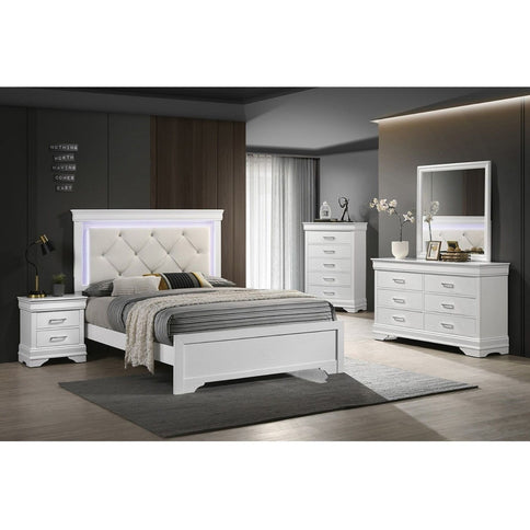 Nightstand With Drawers - White