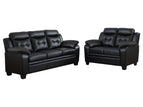 Black / 2 Pc. Sofa, Loveseat