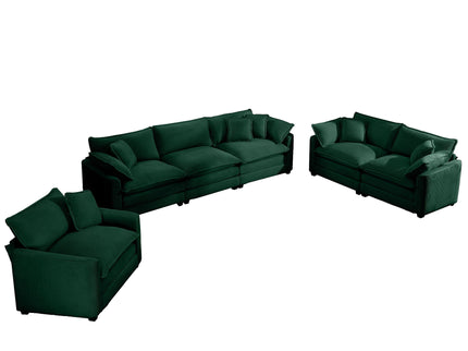 Elegant Oversized Sectional Sofa Set With Deep Seats And Flexible Layout