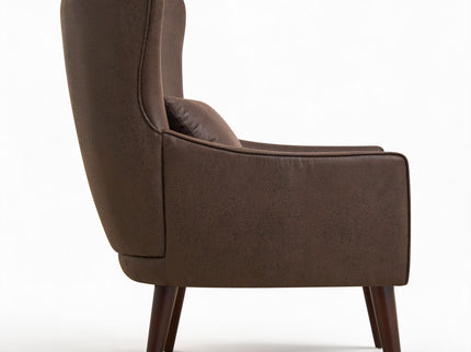 Leisure Chair With Curved Backrest