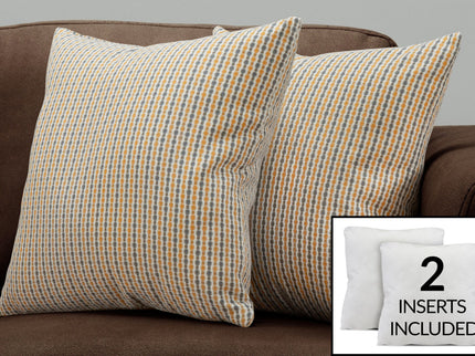 Pillows, Square, Insert Included, Decorative Throw, Hypoallergenic
