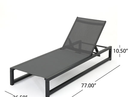Chaise Lounge With 5 Reclining Positions, Outdoor Patio Lounge Chairs